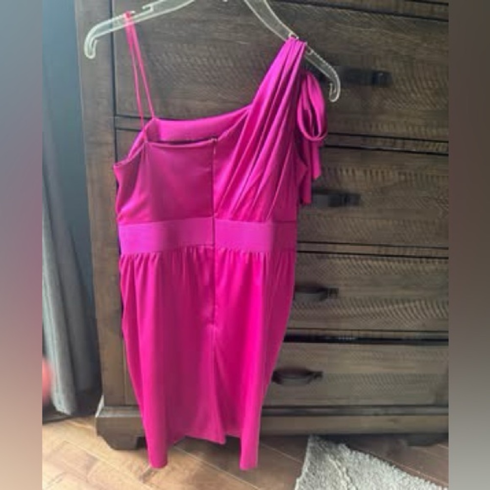 Cache Fuchsia One-Shoulder Dress - Picture 2 of 2